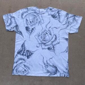Famous Stars & Straps AOP Rose Print Graphic Tee (L)